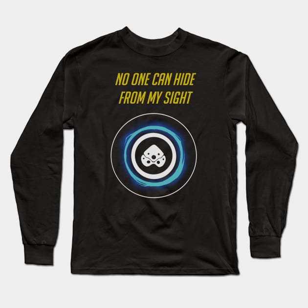 No one can hide from my sight - English Long Sleeve T-Shirt by Notorious Steampunk